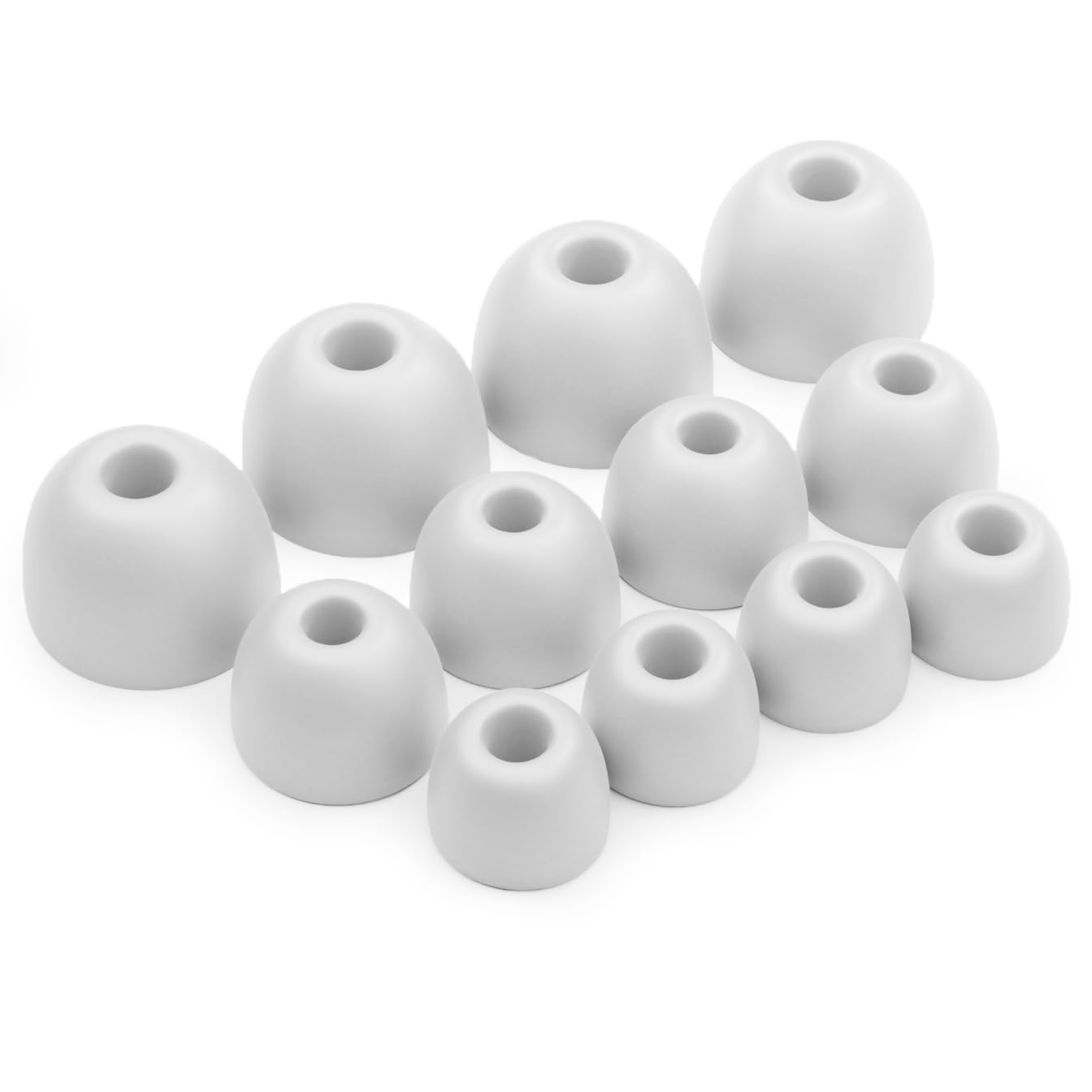 OKULISet of 12 Silicone EarBuds Ear Tips For BEATs Studio Buds, Fit Pro Earphones in Grey