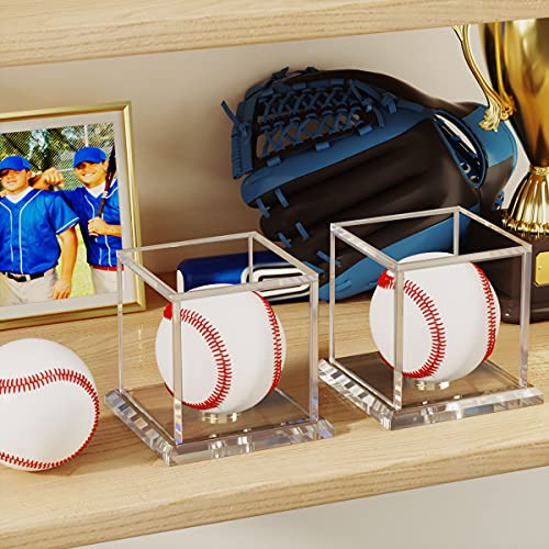 NIUBEE サインボールケース 野球ボールケース アクリル製 透