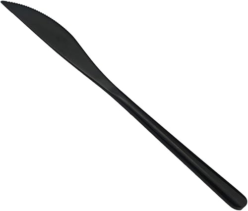 Miniatura 5 de Juego de cubiertos negros de acero inoxidable 304 de 20 piezas para 4, juego de vajilla negra pulida con espejo, ideal para el hogar, cocina, hotel,