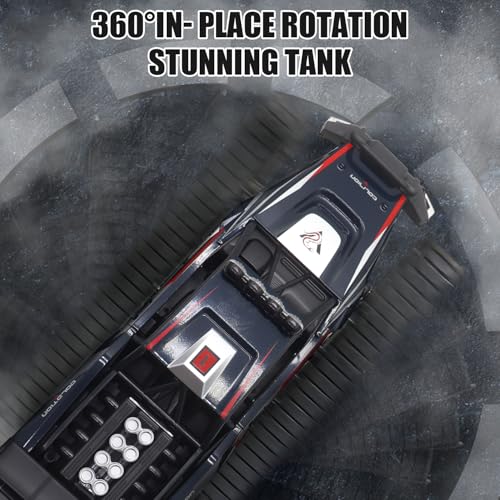 Mostop Ferngesteuerter Panzer 1/12 Maßstab Transport Militärfahrzeug Offroad Crawler, 2,4 GHz Ferngesteuerter Crawler Drift Tank mit 2 Batterien, 360° Drehbarer Drifting Army Gepanzerter Truck