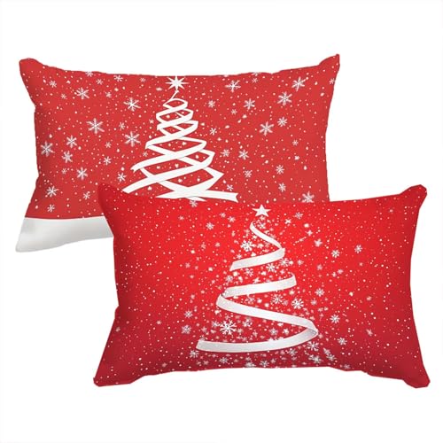 Kissenbezug 40x80cm Rotwein Kissenbezüge Weihnachten Kissenbezug...