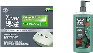3 in 1 Bar Cleanser for Body, Face & Shaving Pack of 8 + Eucalyptus + Cedar Oil Body Wash 26 oz