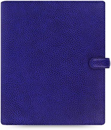 Filofax 2016 Finsbury A5 Leather Organizer Agenda Diary Electric Blue Calendar 022500