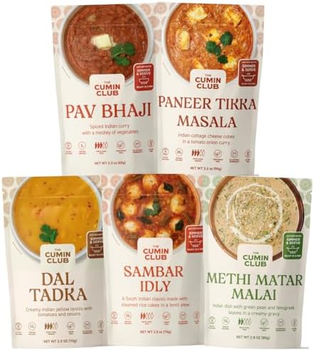 The Cumin Club Variety Pack, Authentic & Flavorful Indian Food