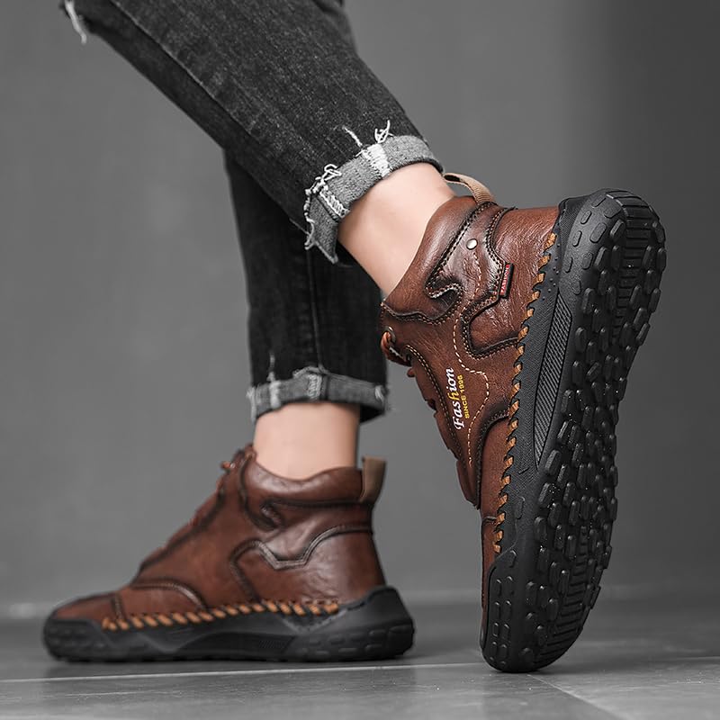 Mens Boots For Men High Top Sneakers Chelsea Leather Shoes Casual Men's Black Yellow Brown Size Boot Man Shoe Formal Oxford4