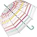 Produktbild Esprit Automatik Regenschirm Glockenschirm durchsichtig transparent Stripes
