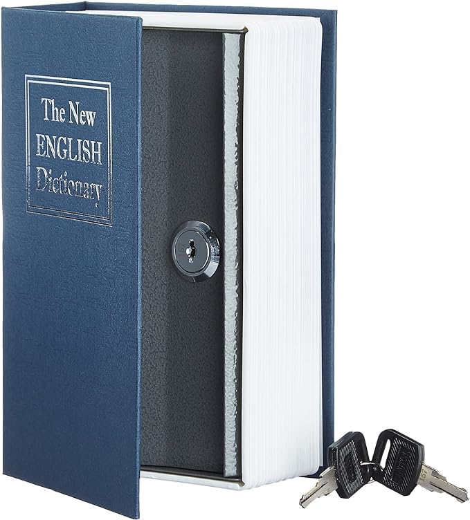 Luteti Lock Box with Key, Diversion Book Safe (Portable Safe Box, Great for Traveling, Store Money, Jewelry, and Passport) Dictionary-image-26