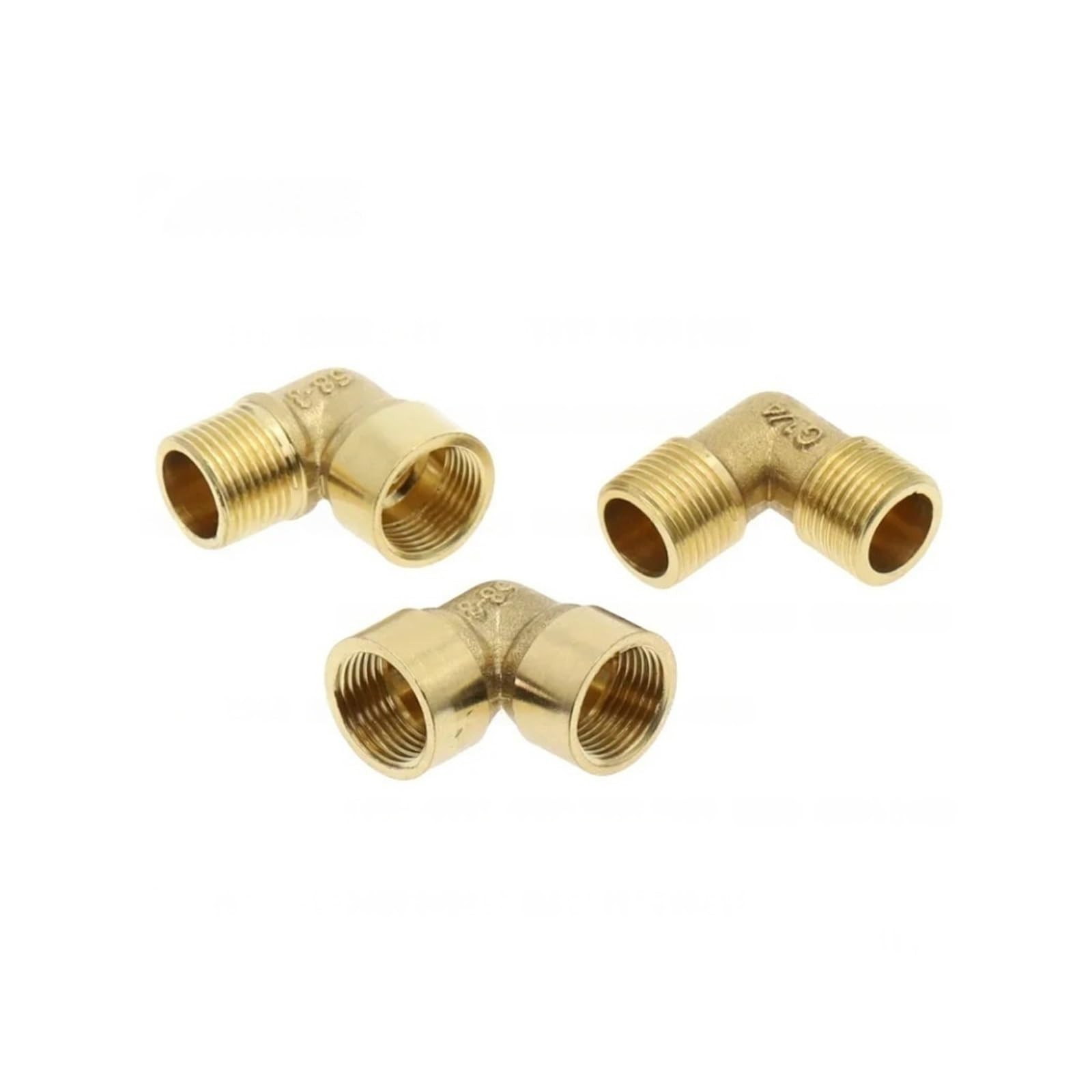 1/8 "1/4" 3/8 "1/2" 3/4 "1" conector de tubería de latón de 90 grados, acoplador de conector de cobre de rosca hembra x macho for combustible de agua(FM,1")