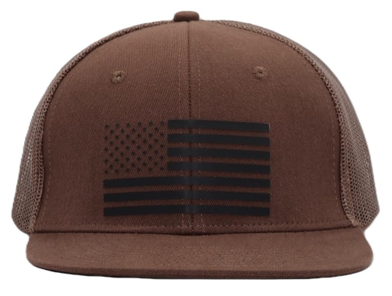 Image of USA 250th Anniversary Flag Hats, Army Tactical Operator Military Patriotic Veterans Flat Bill Trucker Hat, Fits OSFM&XXL Head