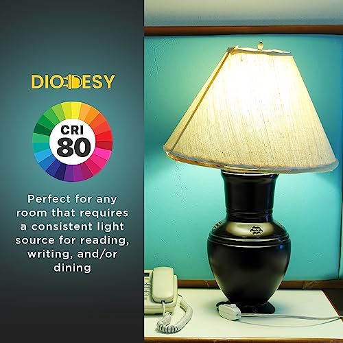 Diodesy Fml27/65K/2Pk Fluorescent 27W 6500K Daylight Quad Tube Fml Cfl Plugin Light Bulbs, 4-Pin Gx10Q-4 Base, 6500K-Daylight, 2 Pack #TOP2