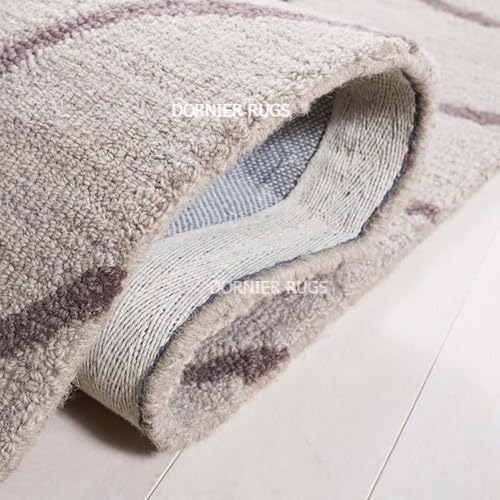 Image of 5x8 Ft Wool Floor Rug - Premium Handcrafted Woolen Tufted Carpet for Home & Office Use
