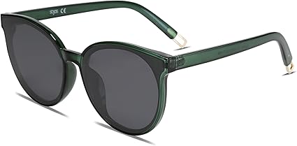 SOJOS Fashion Round Sunglasses for Women Men Oversized Vintage Shades SJ2057