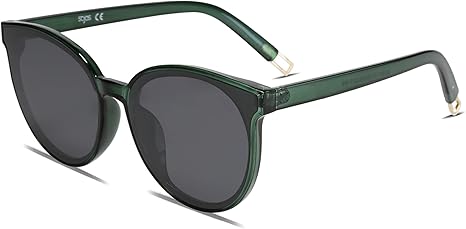 SOJOS Fashion Round Sunglasses for Women Men Oversized Vintage Shades SJ2057