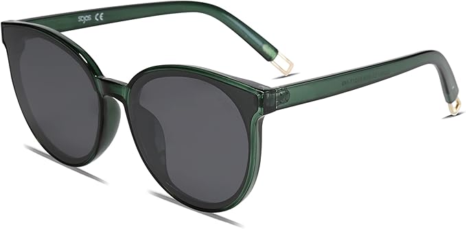 SOJOS Fashion Round Sunglasses for Women Men Oversized Vintage Shades SJ2057