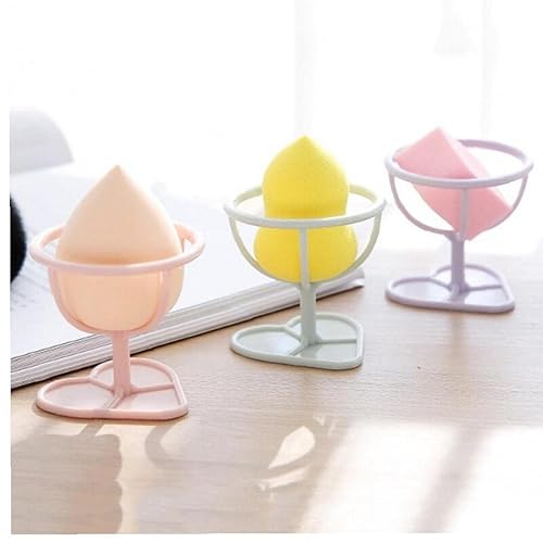 Miniatura 5 de UIEHBCV Soporte para esponja de maquillaje, 4 unidades, soporte de secado con base en forma de corazón, para baño, dormitorio