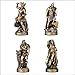 Veronese Design Norse Gods Resin Figurines Hand Painted Bronzed Statue