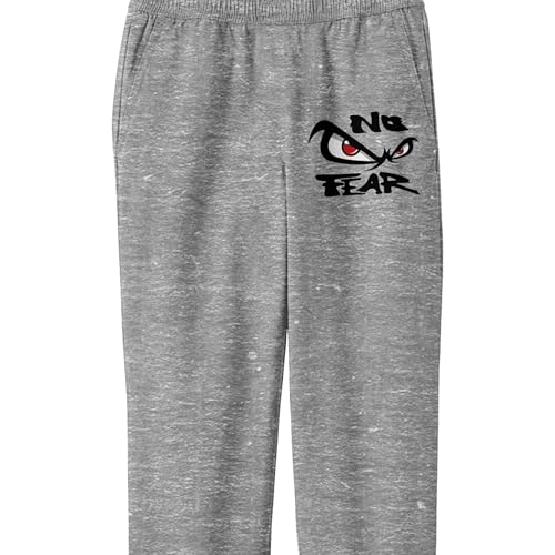 No Fear Eyes Logo Boys' Heather Gray Jogger Pants2
