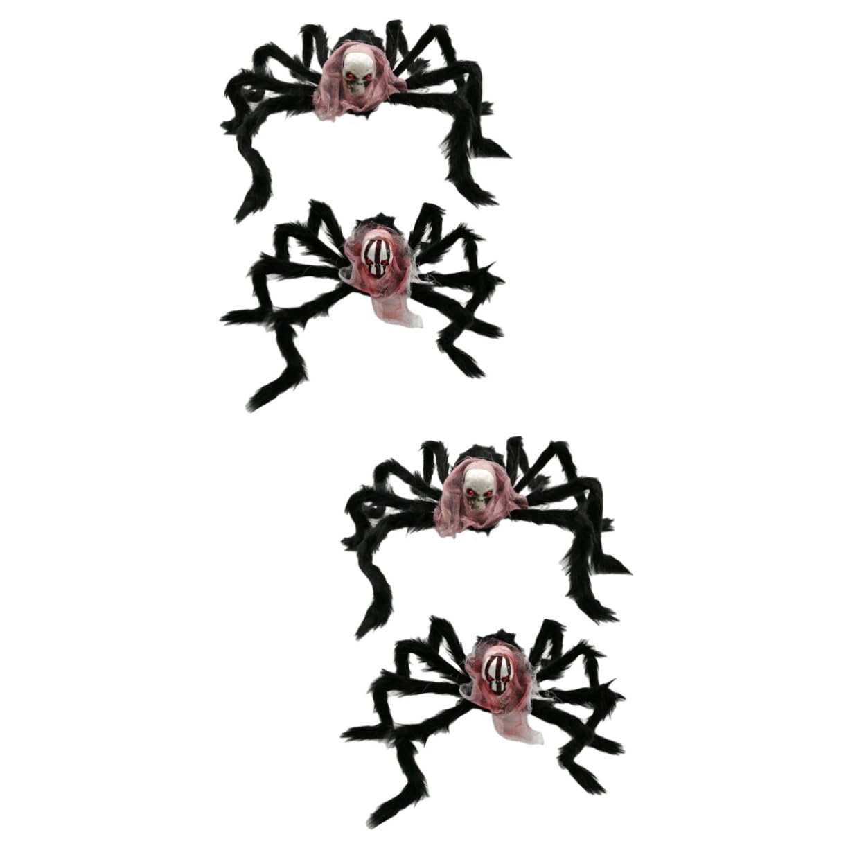 HANABASS 4pezzi Decorazioni Per Halloween Di Ragnatela e Ragno Ornamentale Atmosfera Spaventosa Per Feste e Decorazioni Domestiche