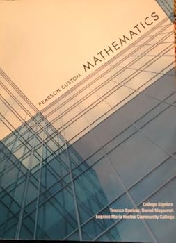 Paperback Pearson Custom Mathematics - Hostos Community College Custom Edition Book
