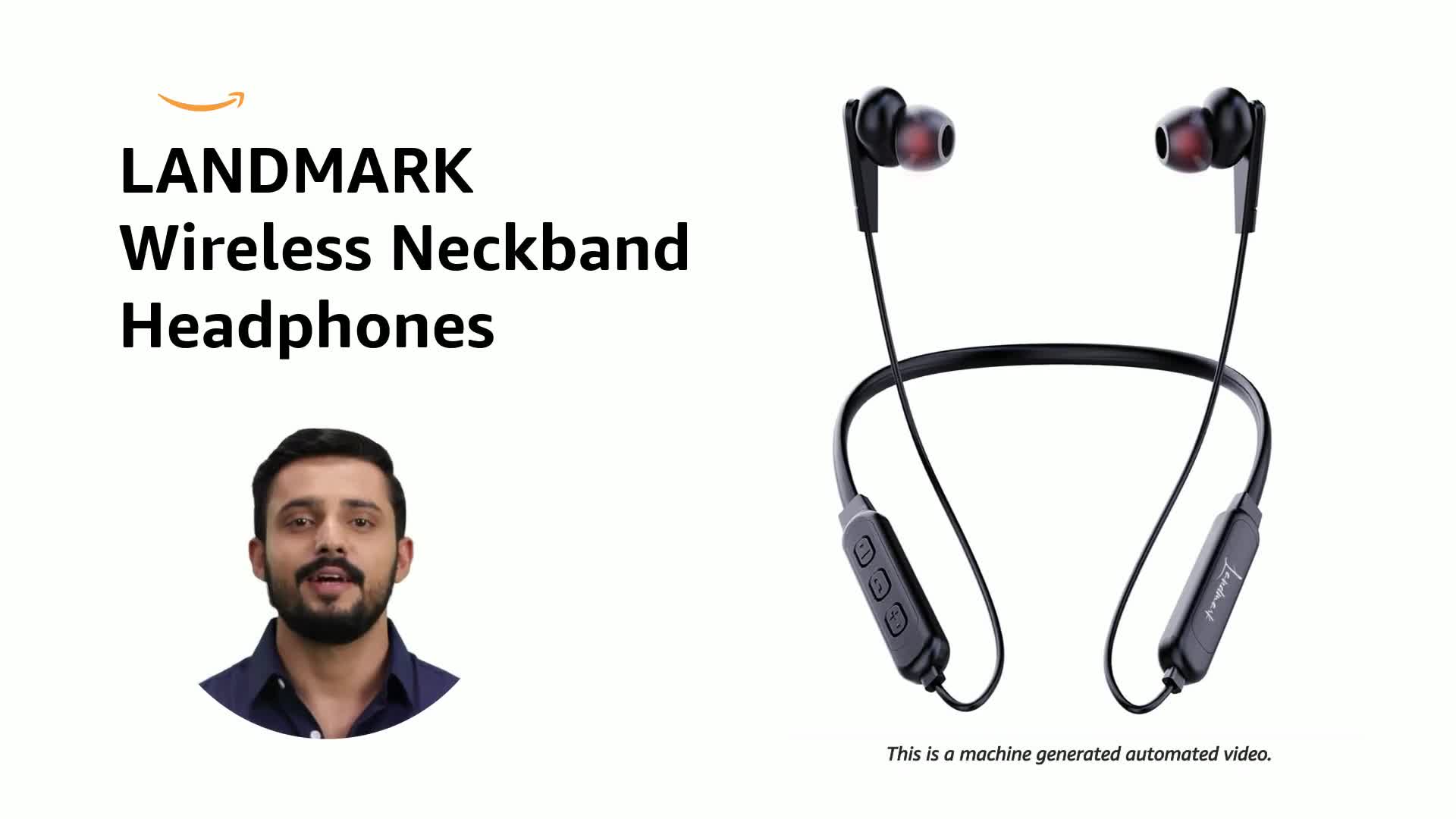 LANDMARK LM BH96 Wireless Neckband with Inline Controls, Surround