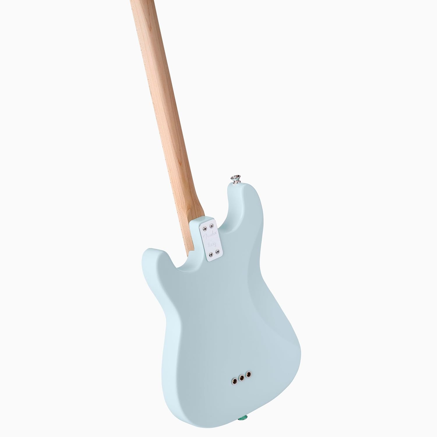 Fender Loog Stratocaster 3-String Electric Guitar for Kids, Beginner Guitar, Includes Chord Flash Cards, Learning App, Educational Booklet, Picks, and Stickers, Sonic Blue