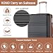 Kono Large Suitcase Lightweight ABS+PC Hard Shell 28 inch Checked Luggage