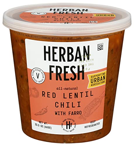 Herban Fresh Red Lentil Chili With Farro, 23.5 Oz #TOP27