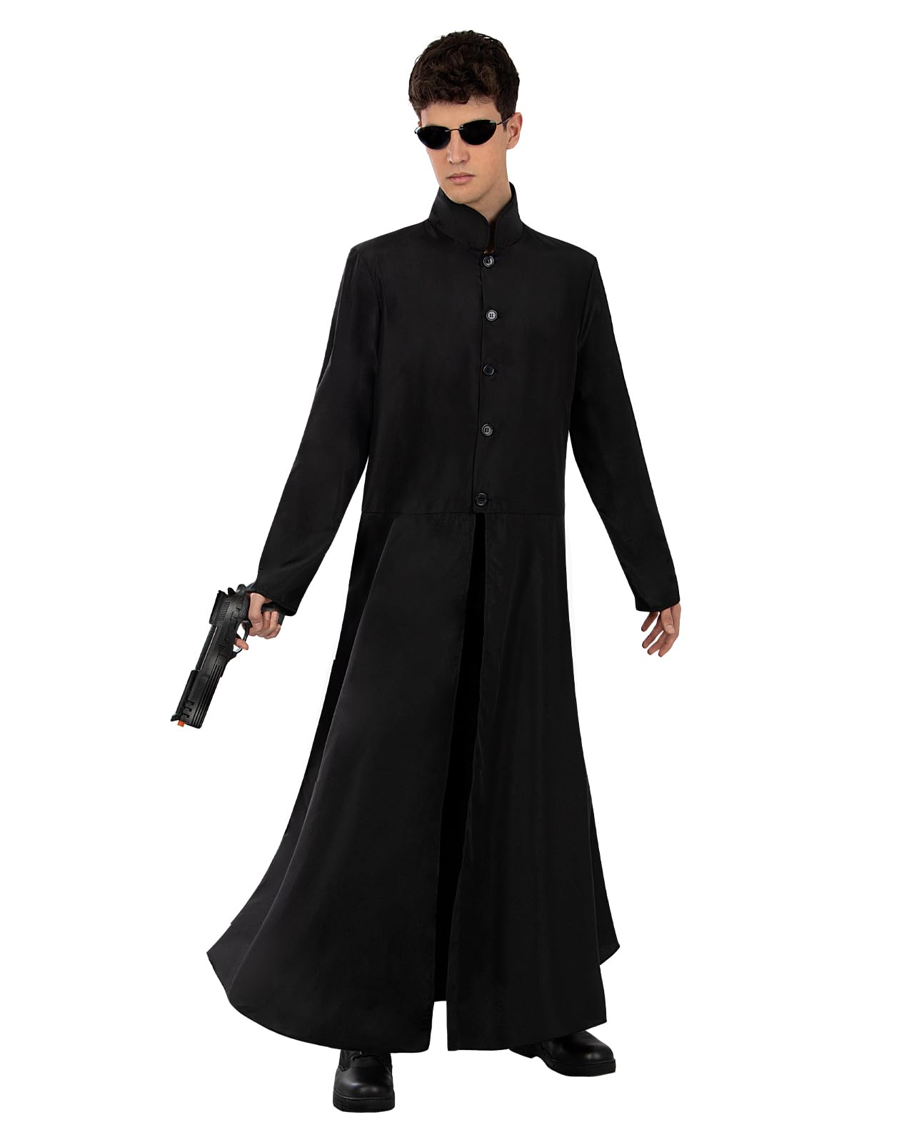Funidelia Déguisement Officiel de Matrix Neo pour homme, Comprend manteau et lunettes - Tenue pour adultes pour fêtes, Carnaval et Halloween