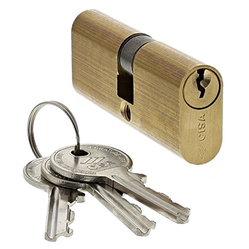 CISA 108210120, Cylindre de serrure ovale, laiton, 30/40 mm