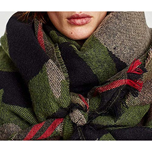 Winter Scarfs Set for Women Cashmere Camouflage Scarf Pretty Shawls for Women4