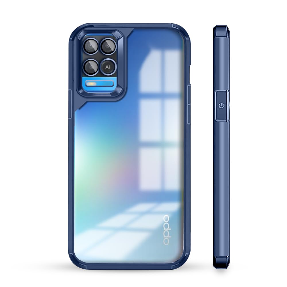 KARWAN®️Designed for Oppo A54 Case Cover | Hard Plastic Back Cover Compatible with Oppo A54 (TPU+Polycarbonate ||Electroplated Chrome| Blue (B0D8VQN82B) Amazon Price History, Amazon Price Tracker