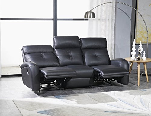 Mapo Möbel Voll-Leder Fernsehsofa Relaxsofa 3-Sitzer 5130-3-S