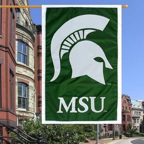 NCAA Michigan State Spartans 28x44 Applique Flag