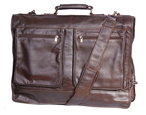 Echte Luxus Leder Anzug Kleidersäcke A112 Braun Travel Cabin Bag