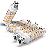 ALIDE E11 Led Bulbs,JDE11 120V 100W Halogen Candelabra Bulbs Equiva Dimmable,T3 T4 Mini Base JD E11 Bulb,2700K Warm White 10W 1000LM E11 for Chandeliers,Candelabra,Ceiling Fan, Table Lamps,5Pack