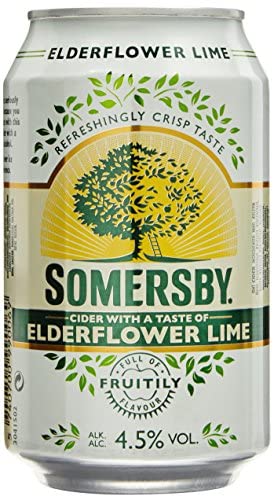 6x Somersby Elderflower & Lime (Holunderblüte) Cider 0,33l