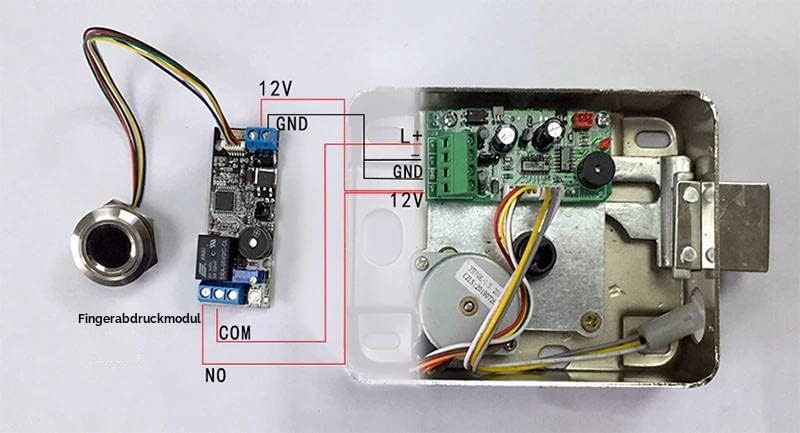 Fingerabdrucksensor Set mit K202 Steuerung, 12V Relais, R503 RGB, UART
