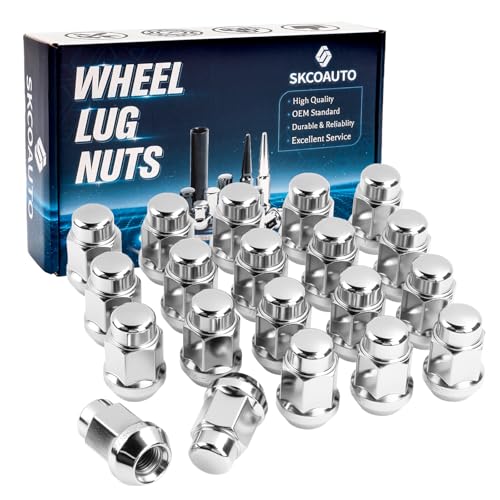 7/16-20 Lug Nuts 20 PCS Chrome Closed End Bulge Acorn Wheel Lug Nut 1.38 Long fit Corvette Camaro Chevelle SS Pontiac Olds