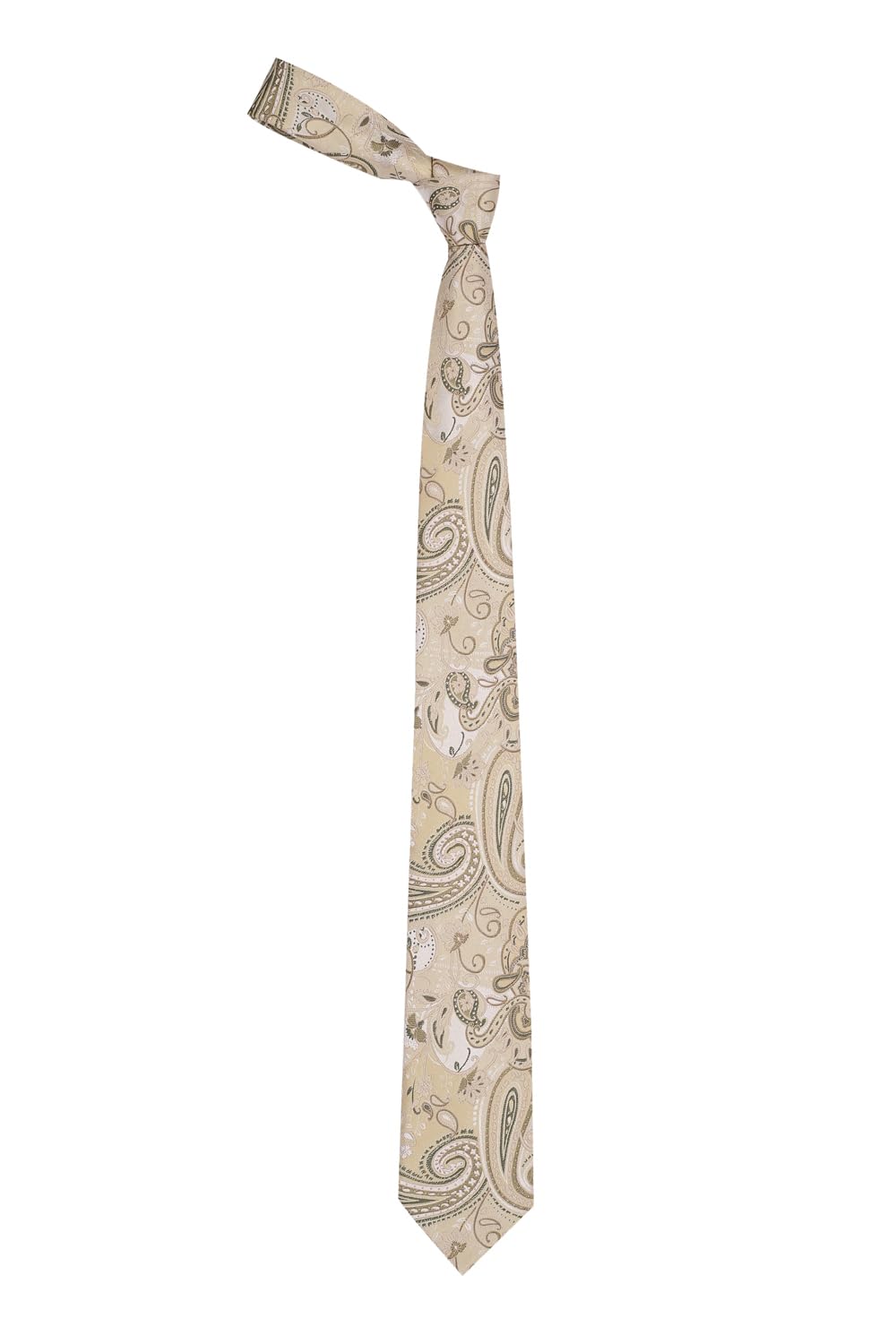 van heusen Men Beige Embroidered Casual Tie-picture-20