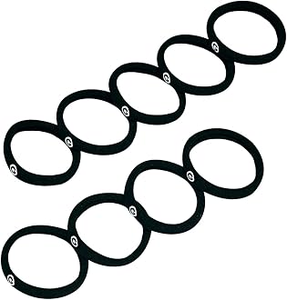 GIMME Bands Any Fit Hair Ties | No Break Microfiber Hair Elastics | A Firm Yet Gentle All Day Hold with No Snagging, Dents, or Breakage | Black Onyx