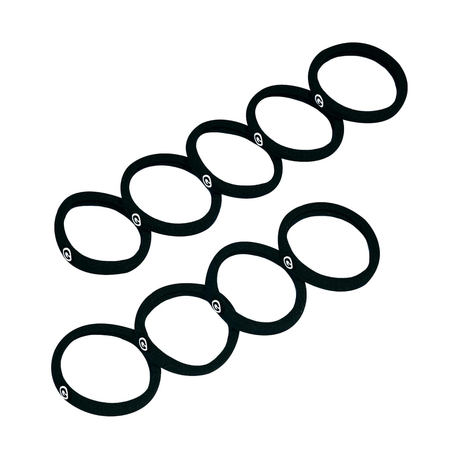 GIMME Cravatte per capelli I Gentle Microfibra Onice Nero qualsiasi Fit Fasce per capelli. Nessun impacco o tirando coda di cavallo. Accessori per capelli per tutto il giorno.