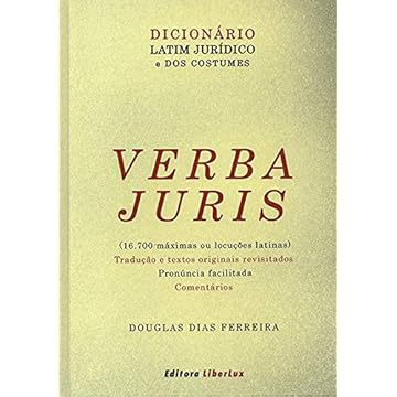 Capa do livro Verba Juris - Dicionário Latim Jurídico e dos Costumes