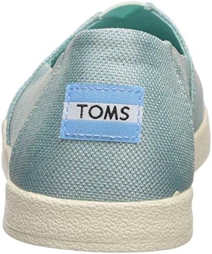 TOMS Women's Avalon Slip-On Shoes, Size: 9.5 B(M) US, Color: Pastl Turq Shiny WOV