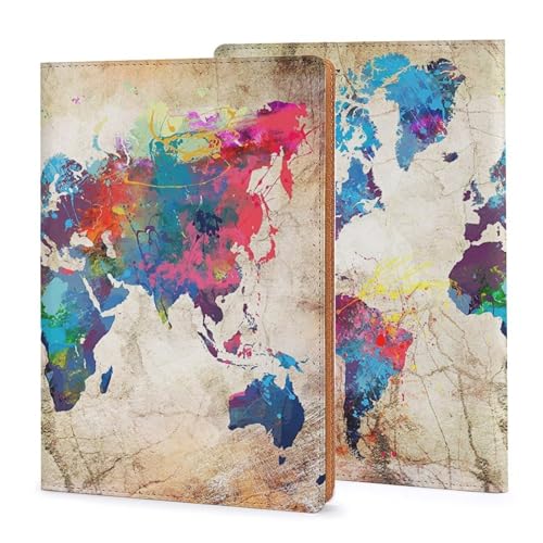 Couverture carnet A5 cuir synthétique réutilisable 20,6x14,2 cm