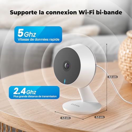 Caméra de Surveillance WiFi Intérieure 4MP avec Audio et Vision Nocturne - Geekodrome: Boutique d'accessoires geek Vision nocturne Codnida