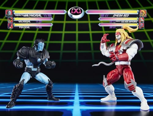 Hasbro Marvel Gamer Naissance Marvel Legends Lot de 2 figurines Warmmachine vs Omega Red / Jeu Mabcup Warmmachine 2025 ML