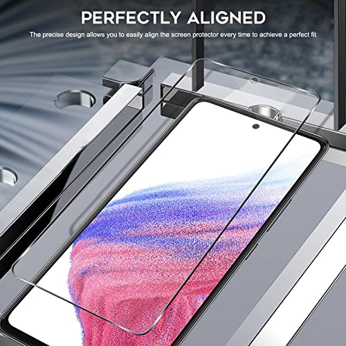 Orzero (4 Pack) Compatible For Samsung Galaxy A53 5G, A52, A52 5G Screen Protector, Tempered Glass 2.5D Arc Edges 9 Hardness Hd Bubble-Free (Lifetime Replacement) #TOP3
