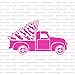 Christmas Truck Stencil - Holiday Wall Decor, Christmas Stencil for Crafts, Christmas Craft, Easy Stencils, Wall Art