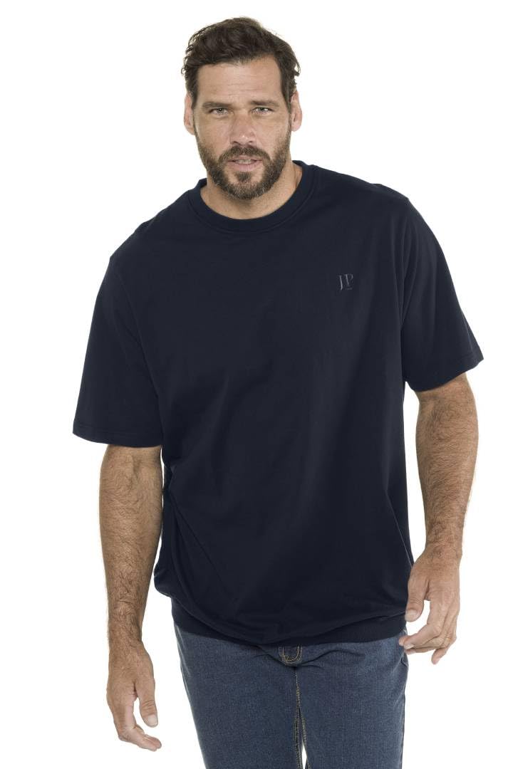 JP 1880 Men's Big & Tall JP Logo Classic Polo Shirt Navy 8XL 712616 70-8XL