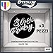 Vetrofanie Black Friday- Bollino Black Friday 3 pezzi - Vetrofania Bar, Ristorante, abbigliamento - Sign Wall Sticker Adesivo Murale Badge decorativa Adesivo Art Stickers Decal (Nero)
